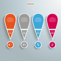 4 Colored Big Exclamation Marks