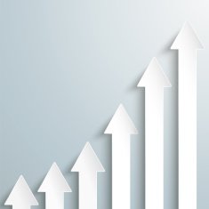 Arrows Chart Growth PiAd