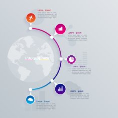 Abstract illustration Infographic web design