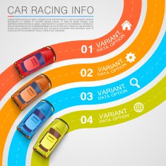 Car racing info art cover N5