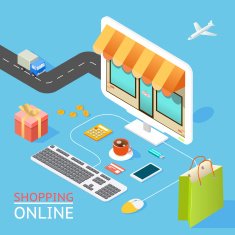 Concept of online shop