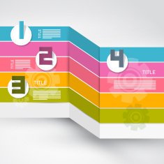Progress Steps for Tutorial Infographics