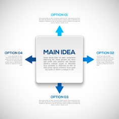 Infographics template with arrows N3