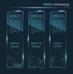 hi-tech banner infographic
