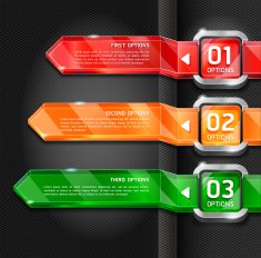 Colorful Buttons infographic template N2 free image download