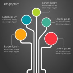 abstract tree infographics N2