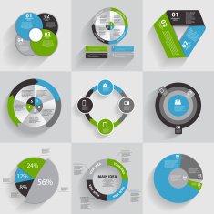 Collection of Infographic Templates for Business Vector Illustra N42