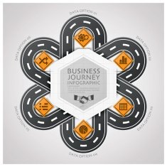 Road And Street Traffic Sign Business Infographic Diagram