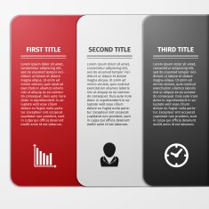 Progress icons for three steps N3