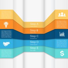Vector 3D business infographic