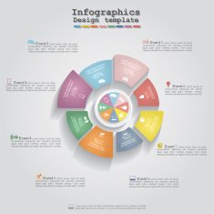 Modern business Infographics circle layout N2