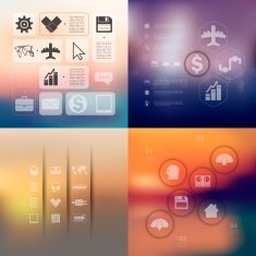 business infographic with unfocused background N30