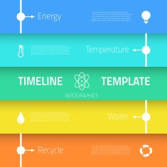 Web Infographic Timeline Template Layout With Vector Icons coul N6