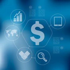 business infographic with unfocused background N36