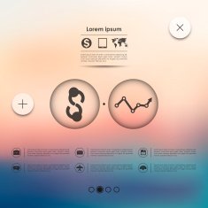 business infographic with unfocused background N58
