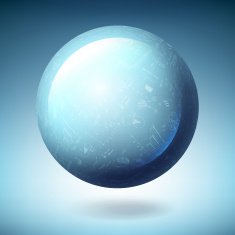 Globe icon with abstract successful graphs Vector illustration