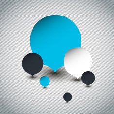 3D design speech bubbles