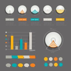 Minimalistic modern infographic