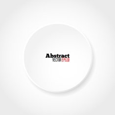 Blank white circle vector template for your designs