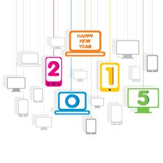 creative new year 2015 design background N2