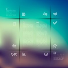 business infographic with unfocused background N89