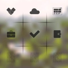 business infographic with unfocused background N93