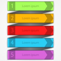 Modern vector arrow infographics elements