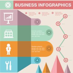 Business concept Info graphics for text vector