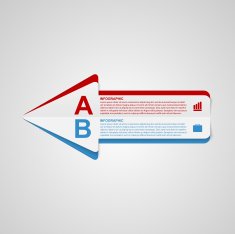Vector creative paper arrow infographic template