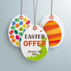 3 Easter Offer White Price Sticker