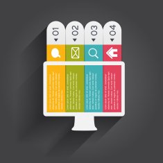 Infographic Templates for Business Vector Illustration N467