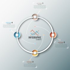 Modern infographics timeline N2