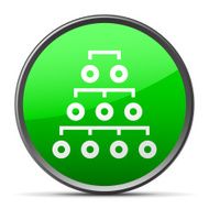 Organization Chart icon on a round button - SlenderSeries N2