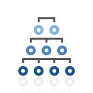 Organization Chart icon on a white background - RoyalSeries N2