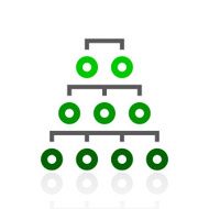 Organization Chart icon on a white background - FreshSeries N2