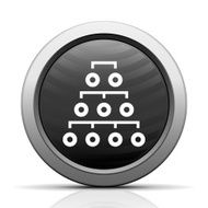 Organization Chart icon on a round button - ElectSeries N2