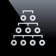 Organization Chart icon on a black background - CoreSeries N2
