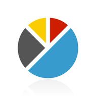 Pie Chart icon on a white background - ColorSeries N2