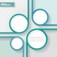 Abstract template for infographics with four quarters