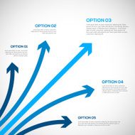 Infographics template with arrows N5