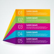 number list perspective arrow cursor element set