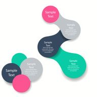 metaball colorful round diagram infographics N8