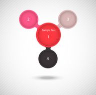 metaball colorful round diagram infographics N9