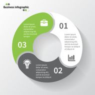 Modern vector info graphic for business project N78