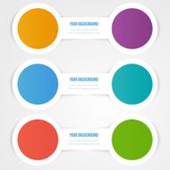 Vector abstract circles template Object design
