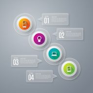 Infographics vector design template N121