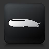Black Square Button with Bobsleigh
