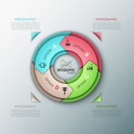Modern infographics options banner N260