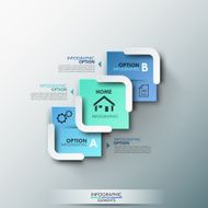 Modern infographics options banner N264