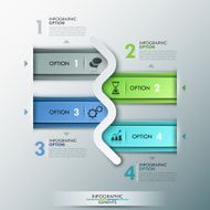 Modern infographics options banner N265